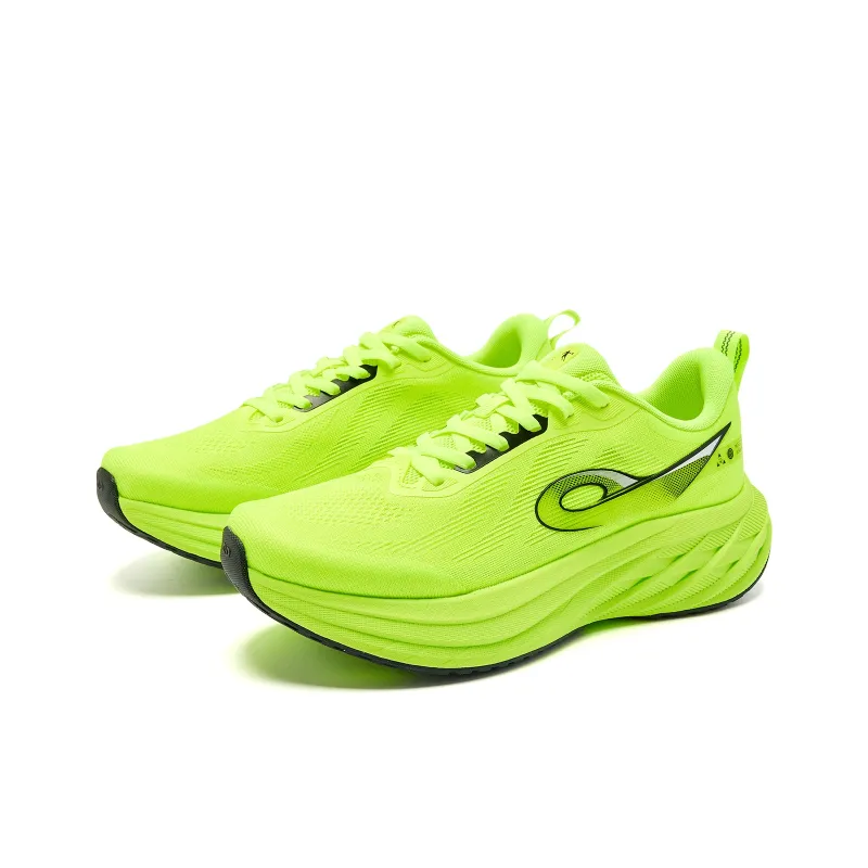 QIAODAN Cushioning, Slip Resistant, And Abrasion Resistant Low Top Casual Running Shoes Men's Yellow Black-2