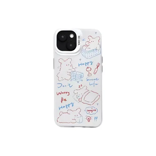 Sopi Acrylic Material Shopping Sleeping Puppy Phone Cases Compatible With IPhone 16/15 Pro Max/Apple 13/14 Pro/Max