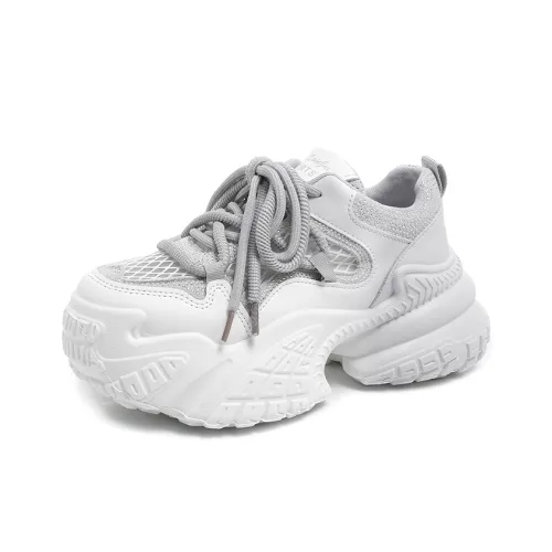 Dragon Dance Abrasion Resistant, Breathable, Lightweight, Height Increasing Low Top Chunky Sneakers Women's