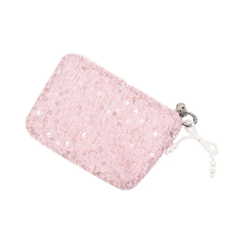 MILO BLISS Chanel Inspired Sequins Makeup Storage Bags Portable-0