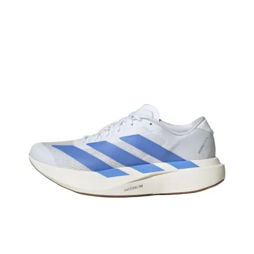 Adidas Adizero Evo SL Anti Slip Wear Resistant Low Top Marathon Running Chaussures Women's White Blue