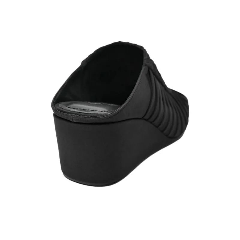 ZARA Fanglu Lin Collaboration Rubber Sole Abrasion Resistant Closed Toe Slippers Women's Black-5