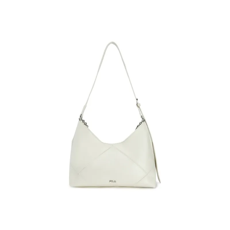 FILA Polyurethane With Synthetic Leather Shoulder Bag Women's Cloud White-0