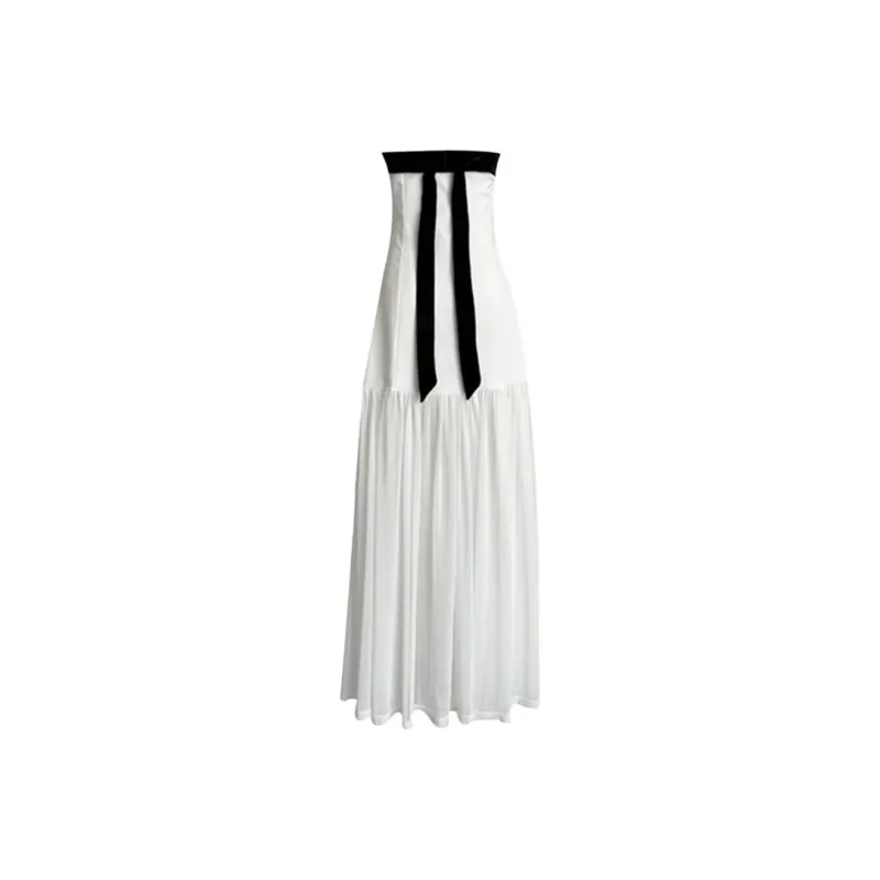 OZVO Sleeveless Dresses Women's White-1