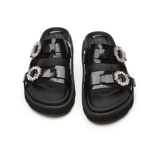 MILLIE'S Rubber Sole Quiet Slide Slippers Women's-3