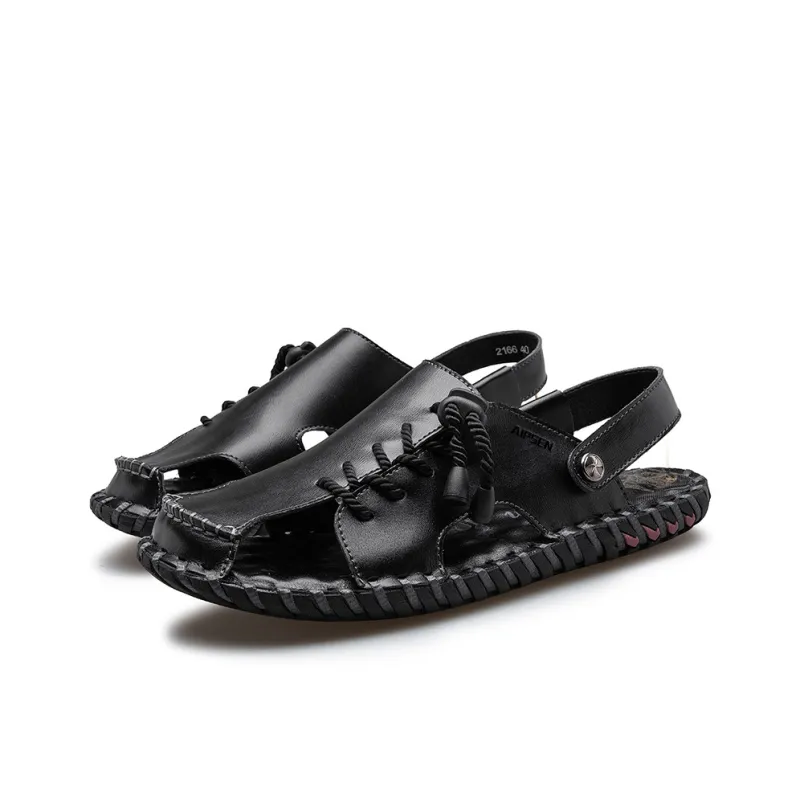AIPSEN Beach Sandals Men's Black-2