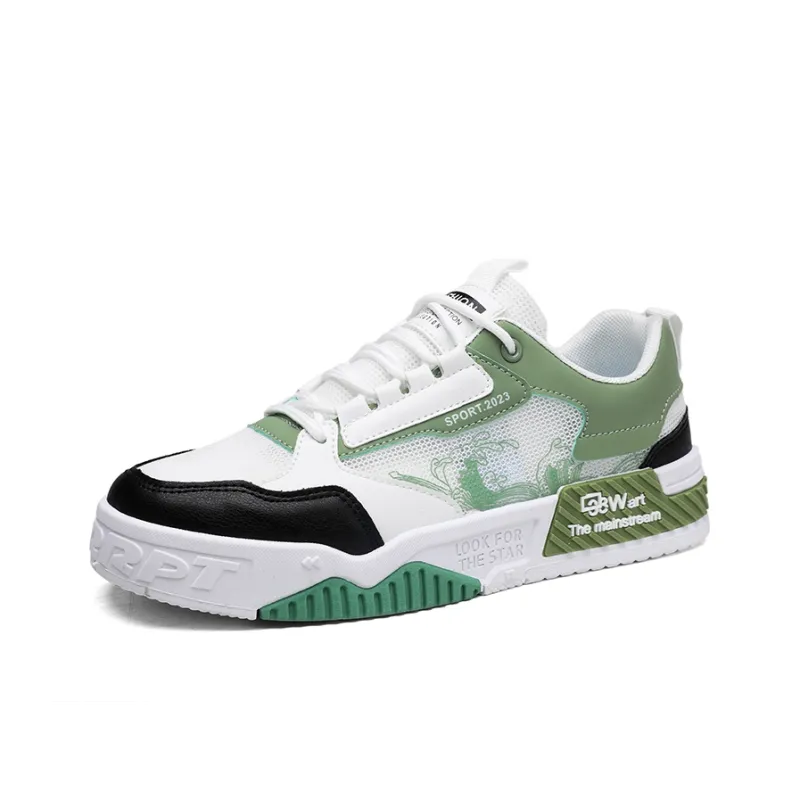 LONGDUIZHANG Slip Resistant Cushioning Abrasion Resistant Low Top Skateboard Shoes Unisex-9