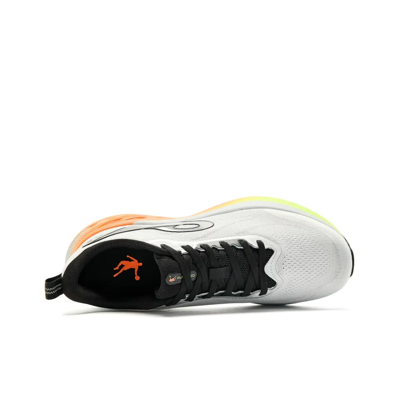 QIAODAN Cushioning, Slip Resistant, And Abrasion Resistant Low Top Casual Running Shoes Men's Gray Black-3