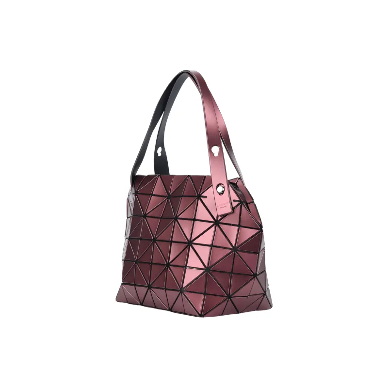 ISSEY MIYAKE Boston PVC Polyvinyl Chloride Shoulder Bag, Handbag Regular Women's Burgundy-1