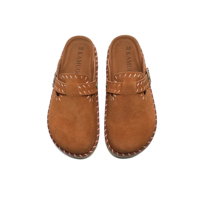 PLO CART Rubber Sole Abrasion Resistant Slip Resistant Closed Toe Slippers Unisex-9