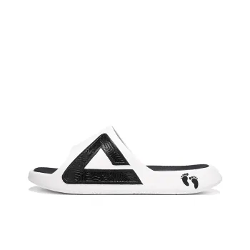 PEAK Slip Resistant Odor Resistant Abrasion Resistant Slide Slippers Men's Ivory Black