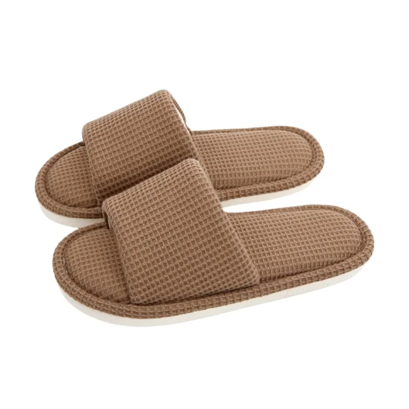 SHIGUDE Home Slippers Unisex, Brown-5