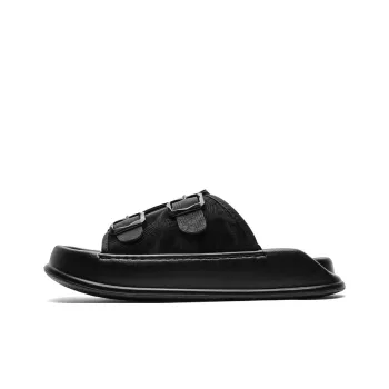 FAPAI Abrasion Resistant Slide Slippers Men's Black