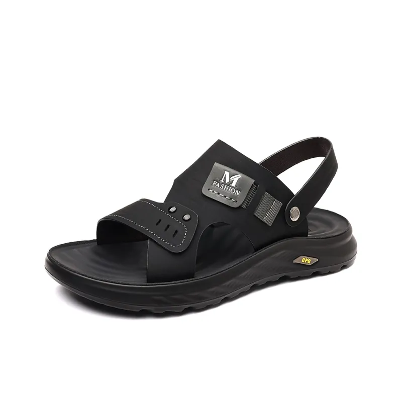 EGCHI Beach Sandals Men Black/Brown-0