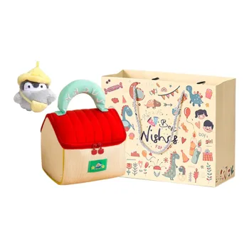 Gentle Welcome Cute Small House Large Capacity Portable Travel Storage Makeup Bag, Toiletry Bag