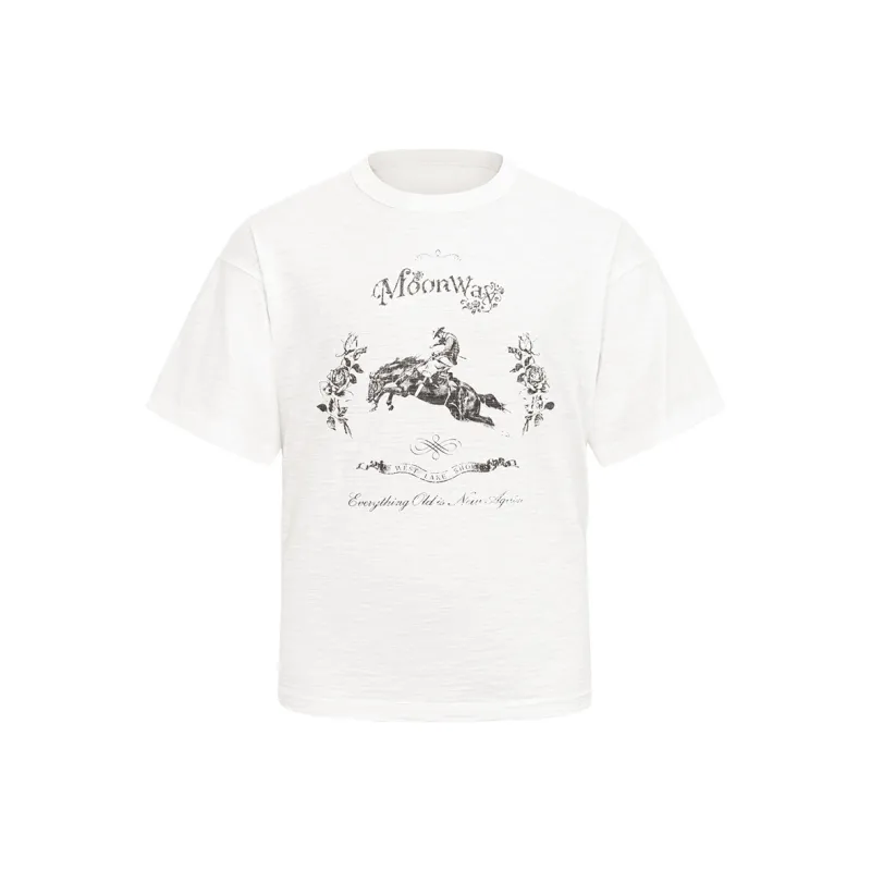 MOONWAV T Shirts Unisex White-0
