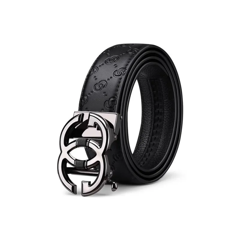 YUZHAOLIN Cow Split Leather Belts Men's Width 3.5CM-4