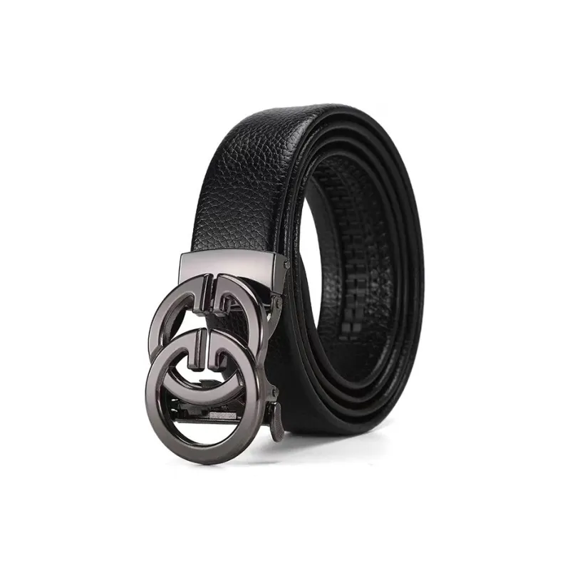 YUZHAOLIN Cow Split Leather Belts Men's Width 3.5CM-4