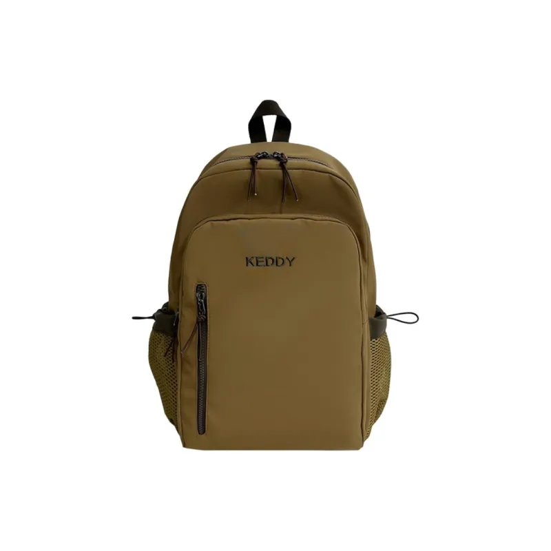 Yalu Nylon Fabric Backpack Regular Unisex White/Black/Coffee/Brown-21