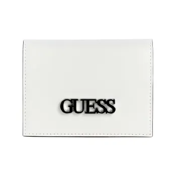 GUESS Artificial Leather Wallet Mini Women's White