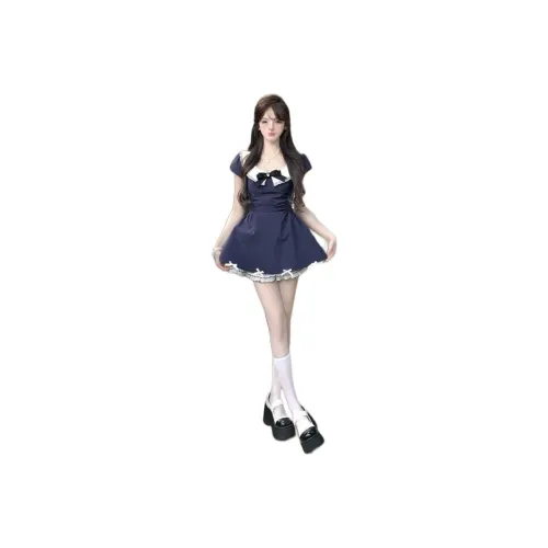 Mu Xiao Xin Short Sleeved Dress Women's