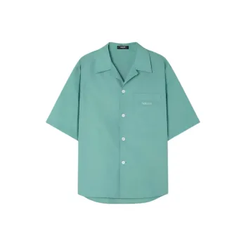 VERSACE CORAL THEATRE Shirt Men's Blue Green