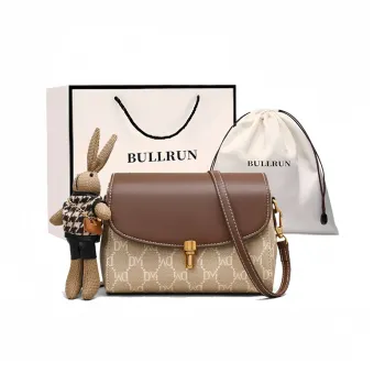 Bullrun Synthetic Leather Shoulder Bag, Crossbody Bag Women's Rock Brown