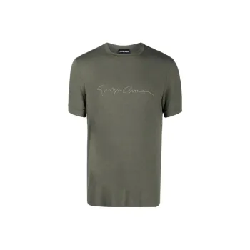 GIORGIO ARMANI T Shirts Men Green