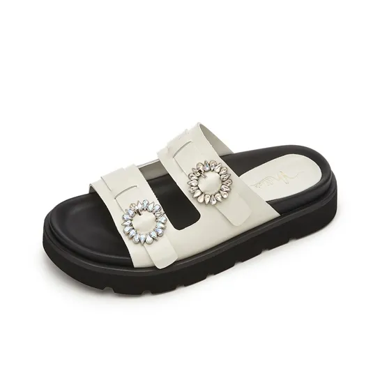 MILLIE'S Rubber Sole Quiet Slide Slippers Women's-5