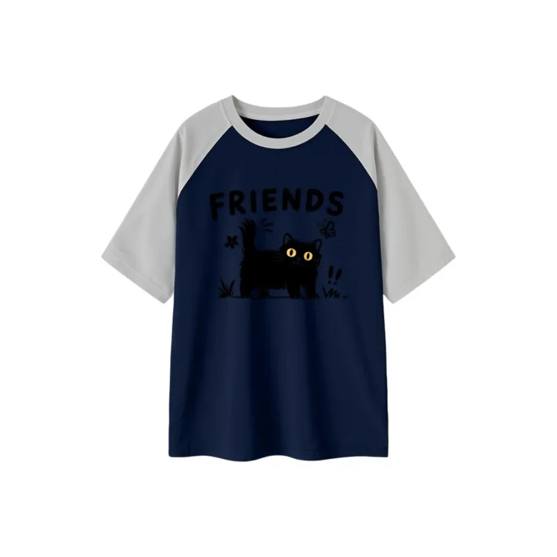 FAIRWHALE Drop Shoulder Sleeve T Shirt Women's-8