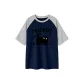 Navy Blue & White Heather Gray