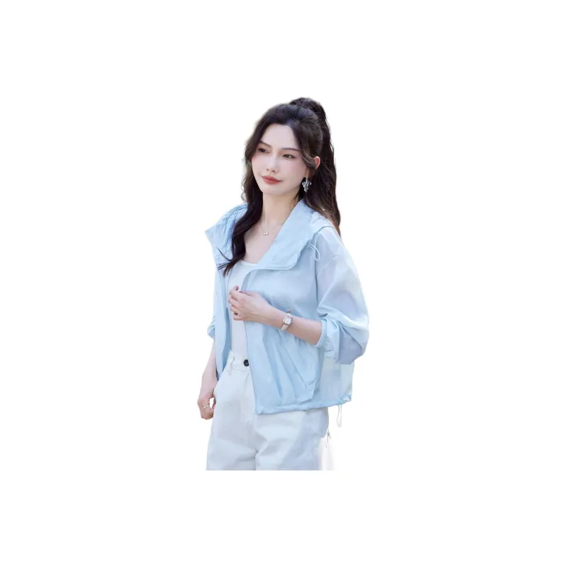TERRE BLEUE Cropped Coat Women's-9