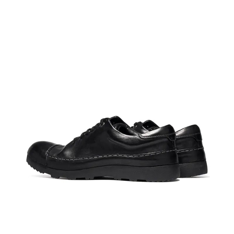 Dreambox Men's Casual Shoes Men Low Top Black/Gray/Olive Green-4