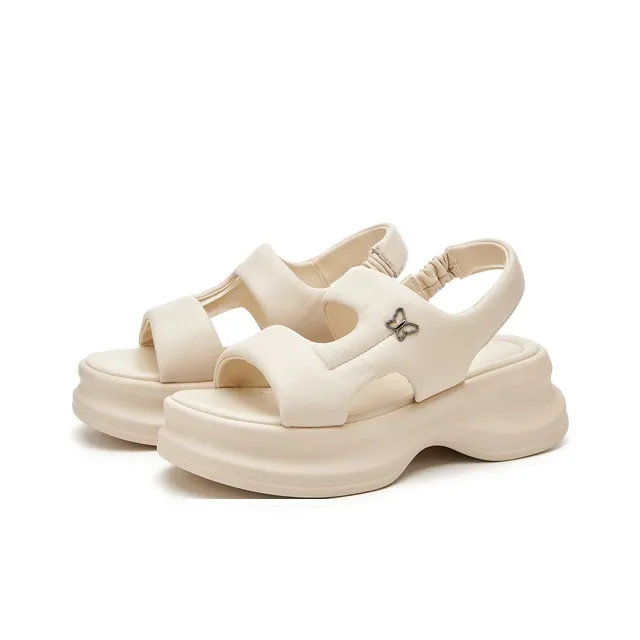 Millies Beach Sandals Women's Black, Beige-7