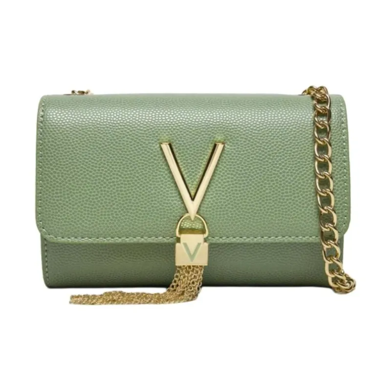 Valentino Faux Leather Crossbody Bag Trumpets Women's Green-0