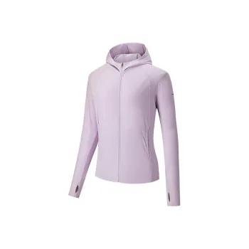Anta Variety Training Collection Breathable Quick Dry UV Protection Sun Protection Clothing Women's Floral Purple