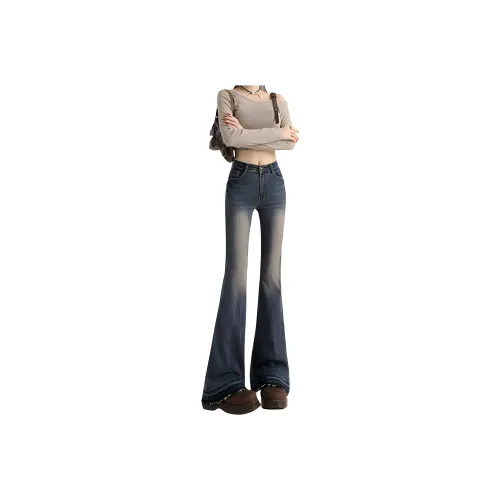 YINLEI Jeans Women's Vintage Blue
