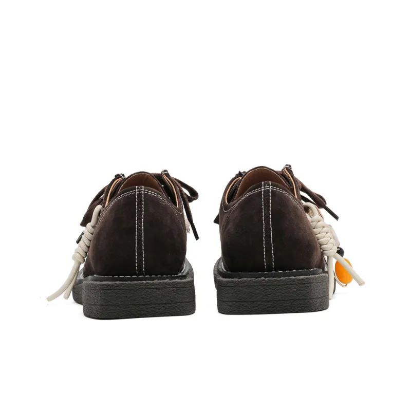 ESTEE GEEA Slip Resistant, Abrasion Resistant, Lightweight Coverage Low Top Casual Shoes Unisex Brown-3