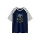 Navy Blue & White Heather Gray