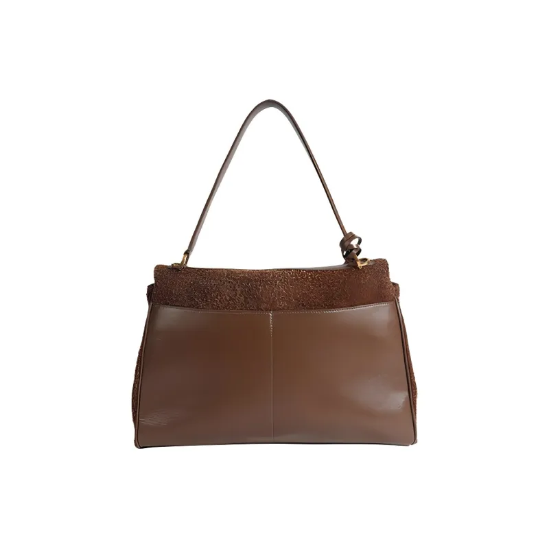 Bullrun Snowflake Brushed Matte Shoulder Bag, Crossbody Bag, Handbag Regular Women's Mocha-2