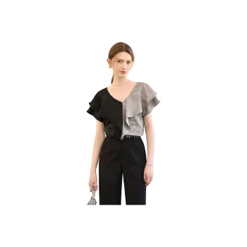 TOUCH Shirts Women's Black & Gray Brown