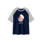 Navy Blue & White Heather Gray