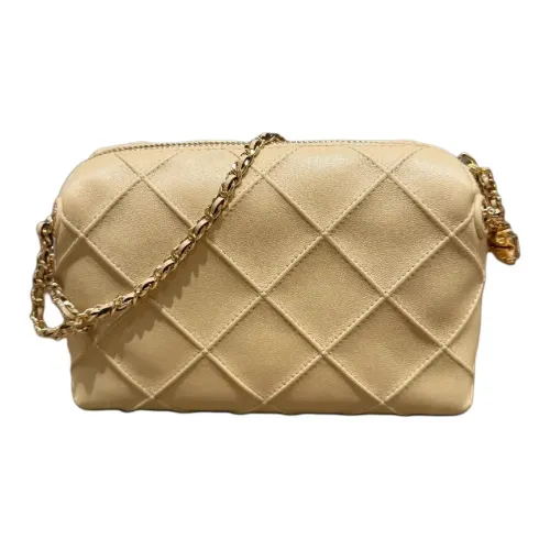TORY BURCH Fleming Leather Crossbody Bag, Shoulder Bag Mini Women's Yellow