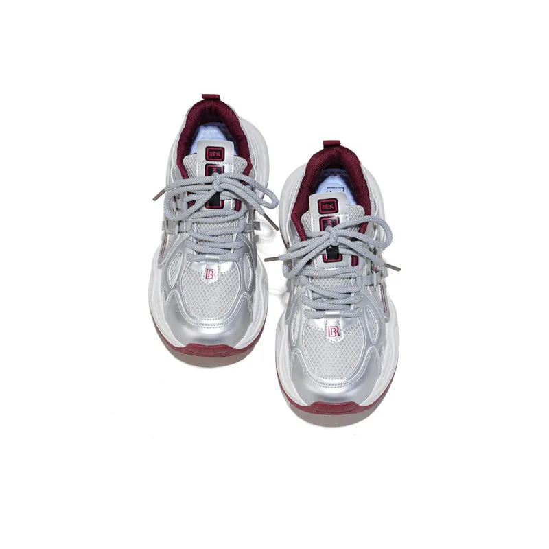 RENBEN Height Increasing Slip Resistant Low Top Chunky Sneakers Women's-10