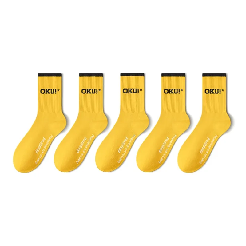 LUOLIAN Mid Calf Socks Men's 5 Pack-11