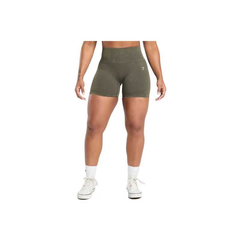 GYMSHARK Gains Seamless Washed Shorts Sports Shorts Women's-2