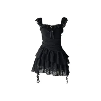 PLANE DRIFT Slip Dresses Women's Black