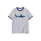 White Gray Navy Blue Edge