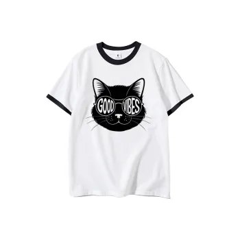 FAIRWHALE Drop Shoulder Sleeve T Shirt Women's