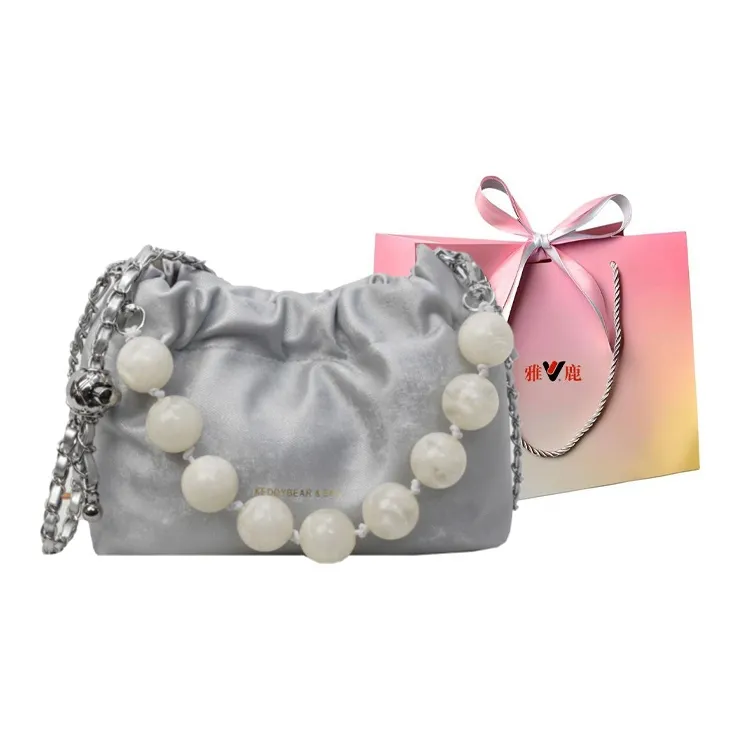 Yalu PU Portable Crossbody Bag, Shoulder Bag Women's Black/Ecru/Silver/Pink-14